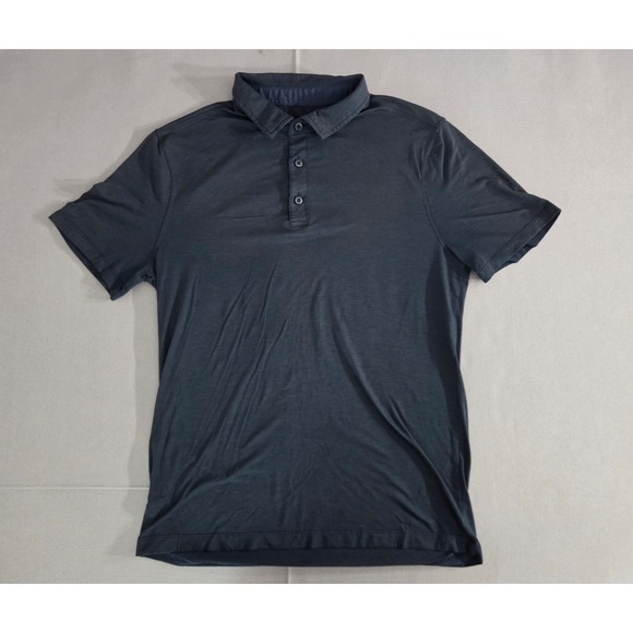 lululemon athletica Other - Lululemon Shirt Mens Small Blue Live In Practice Polo Golf Sports Active Stretch